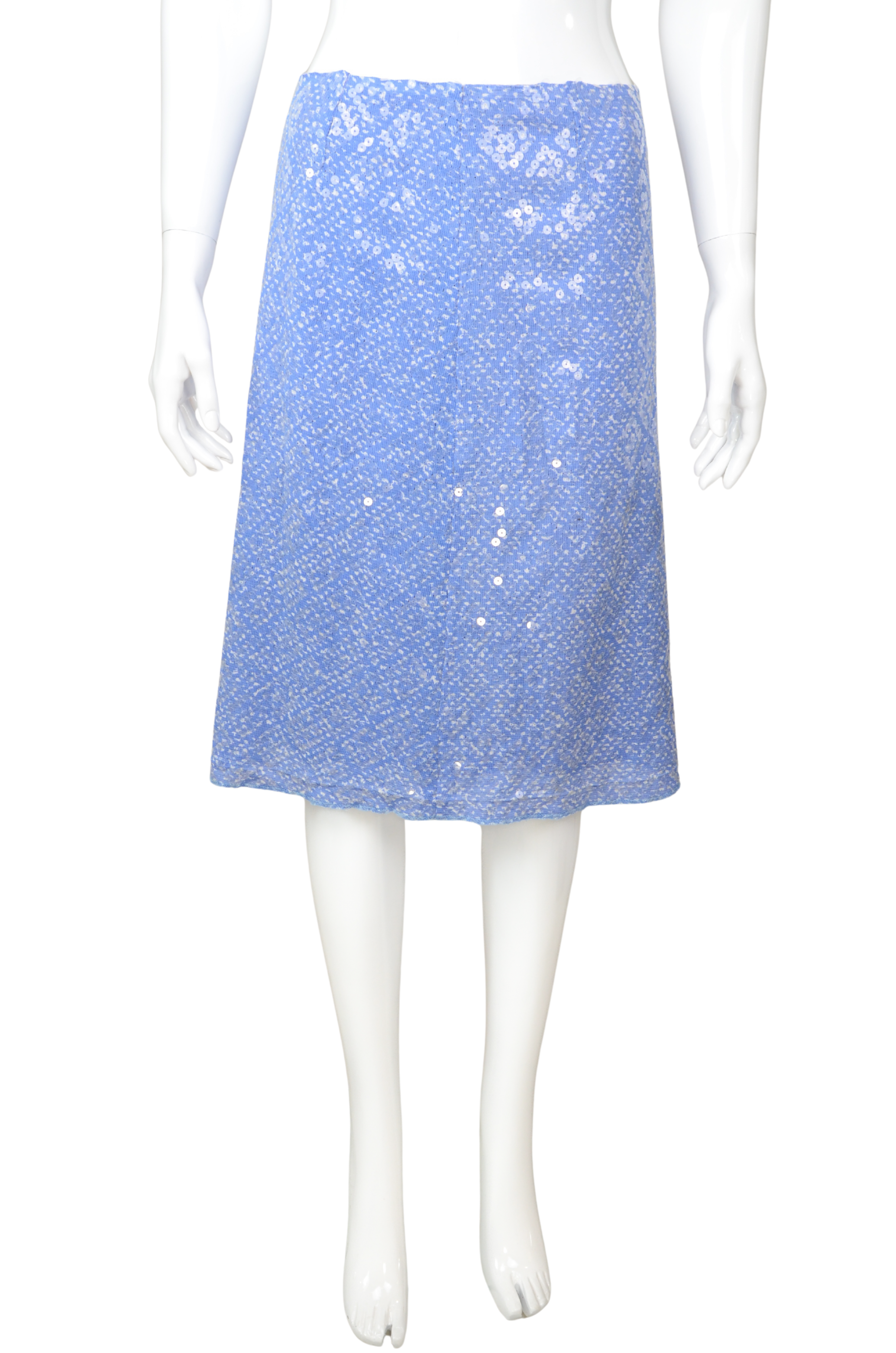 Versus Gianni Versace Sequin Knit Midi Skirt