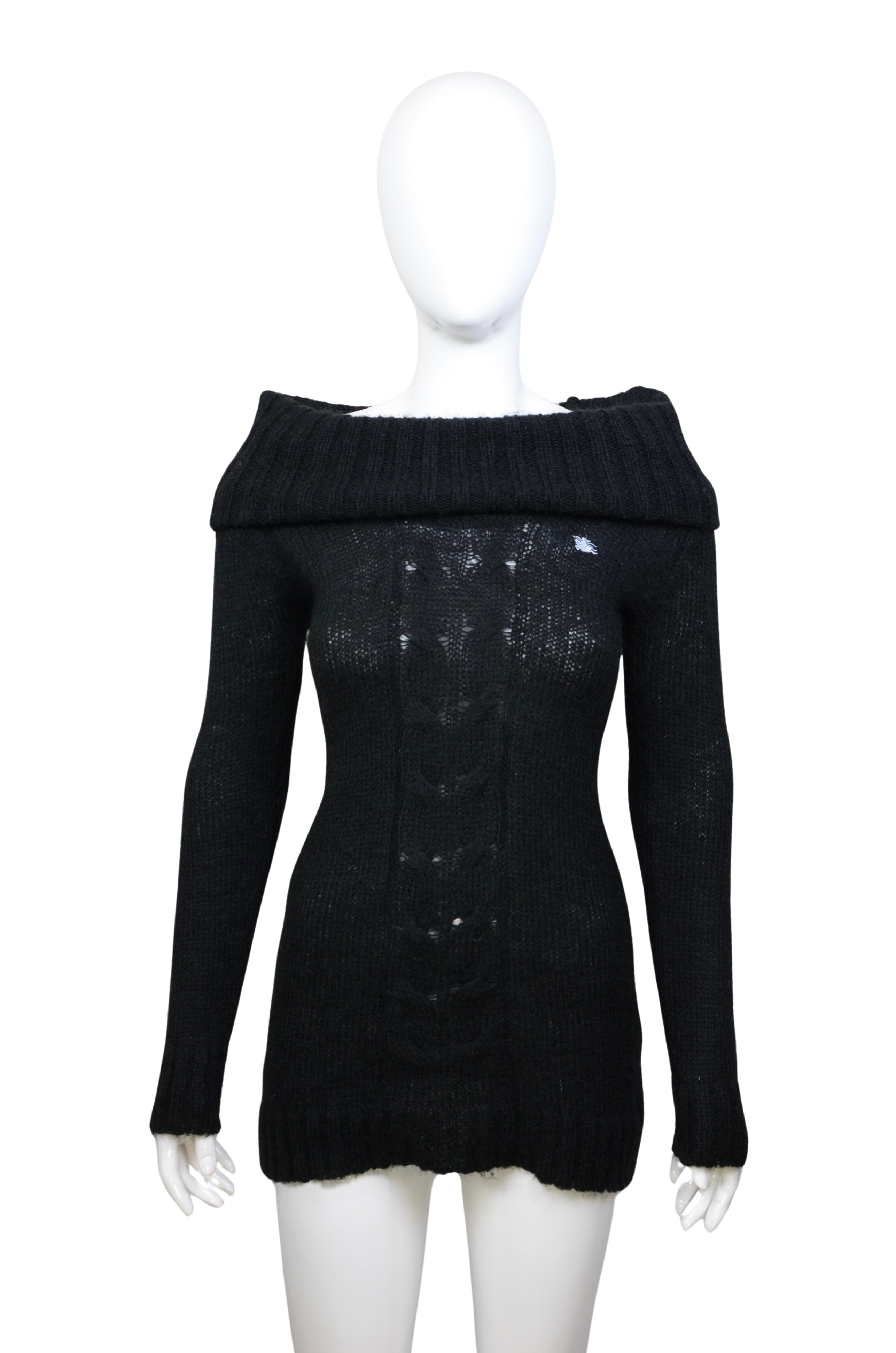 Burberry Off-Shoulder Wool Sweater