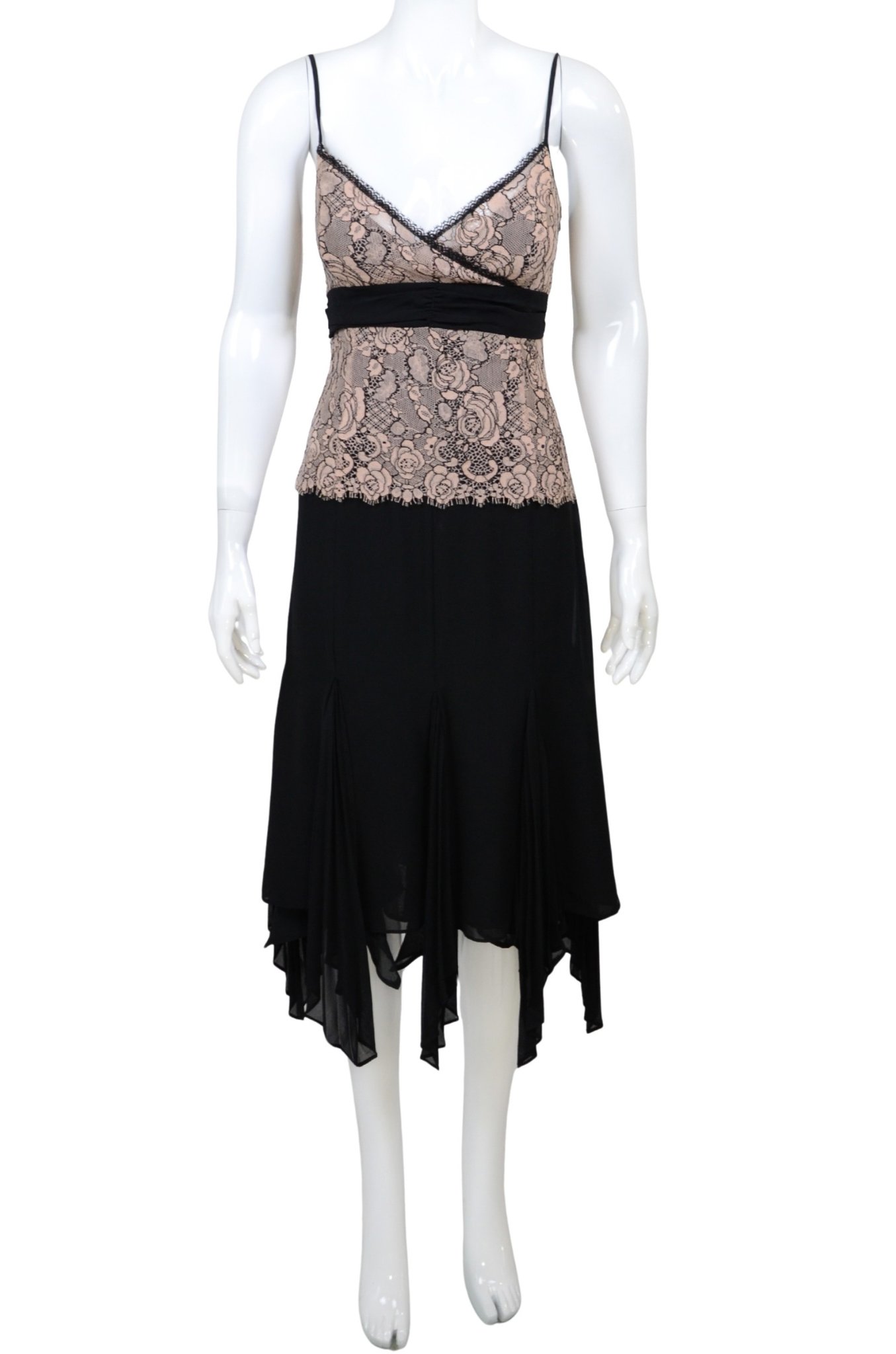 Karen Millen Lace & Silk Panel Dress