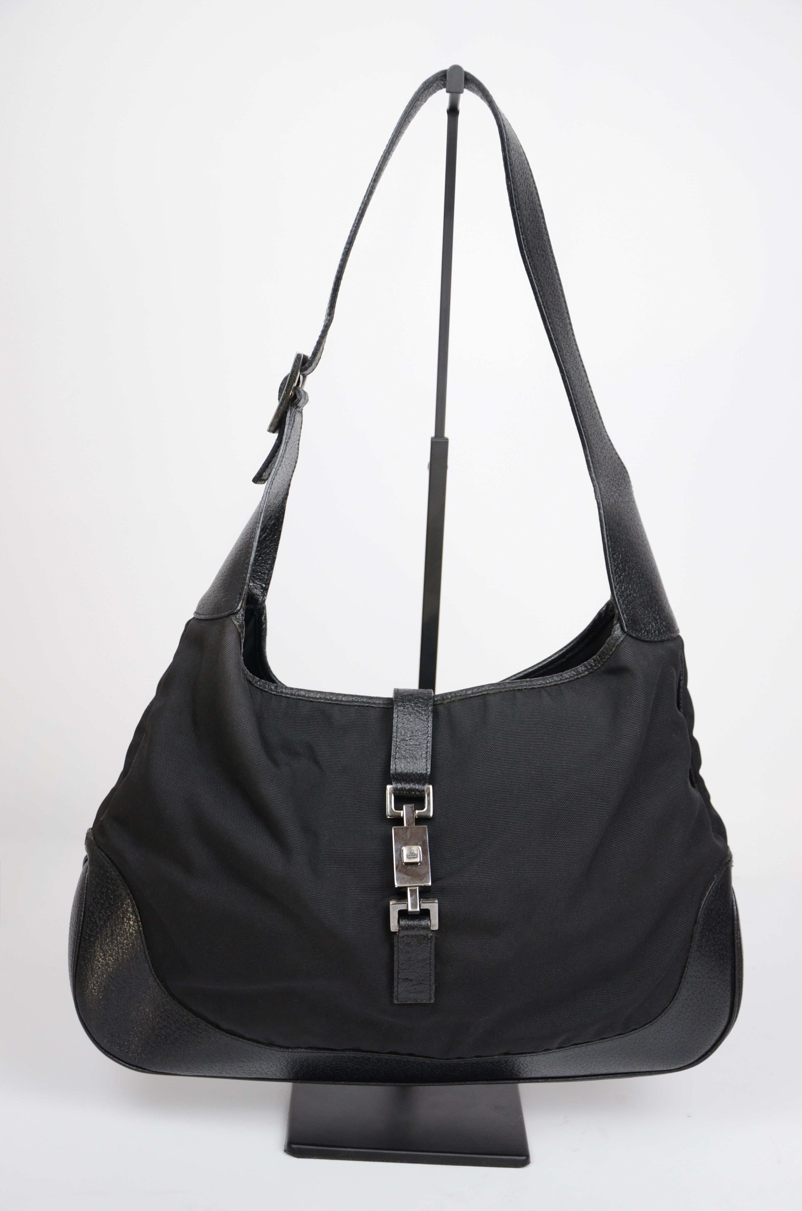 Gucci Jackie Nylon & Leather Shoulder Bag