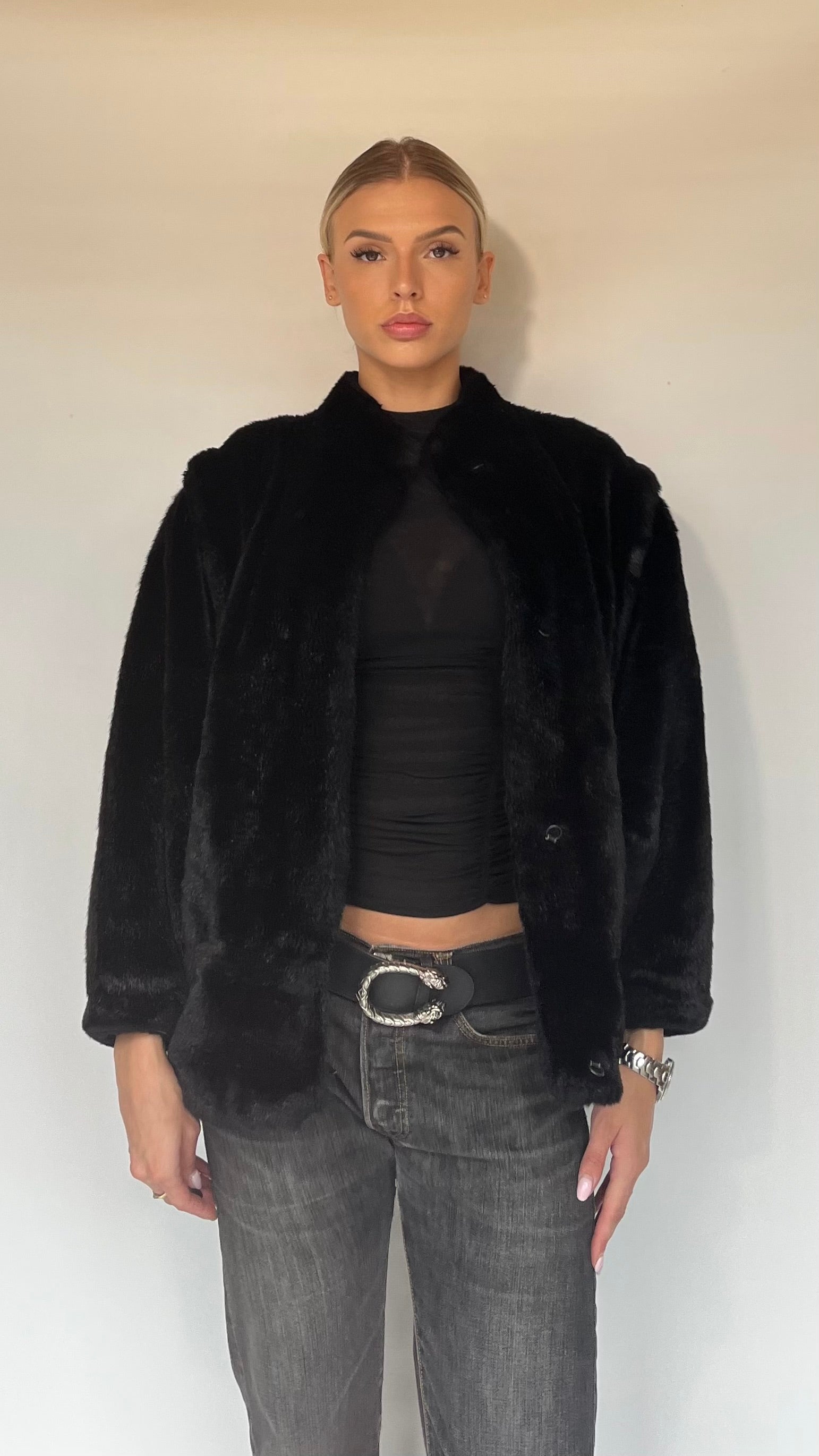 Faux Fur Coat 002