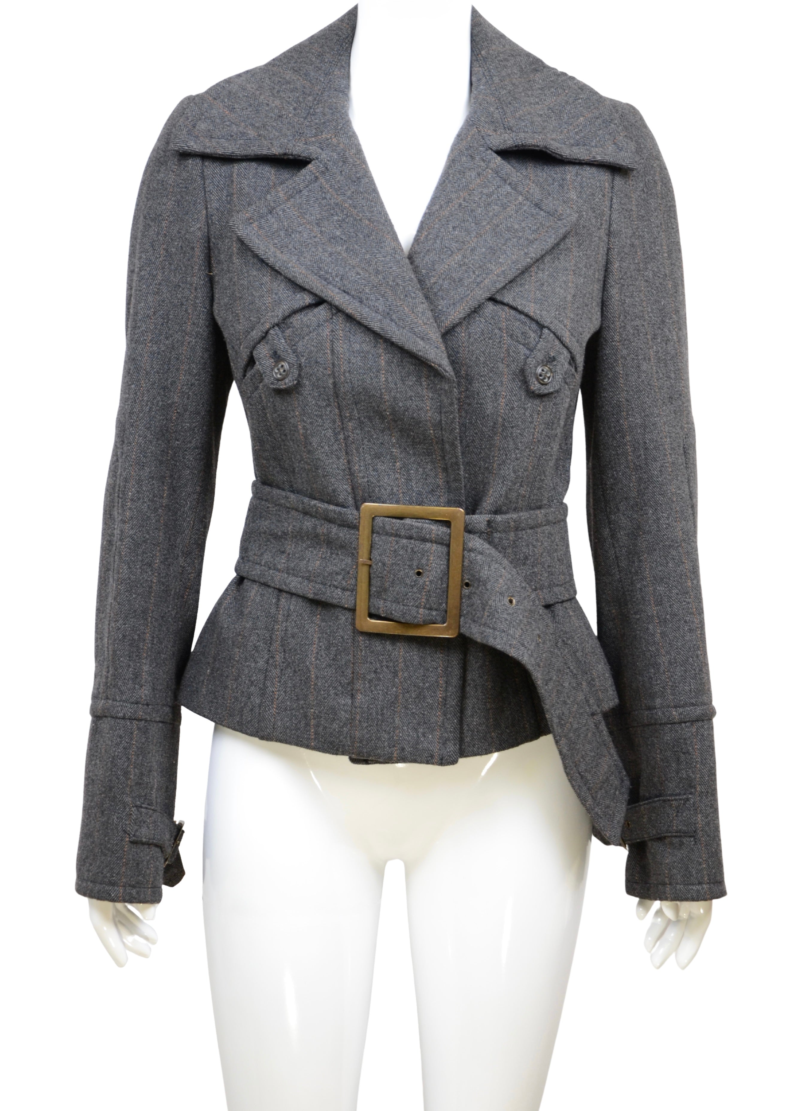Pinko Wool-Blend Belted Jacket