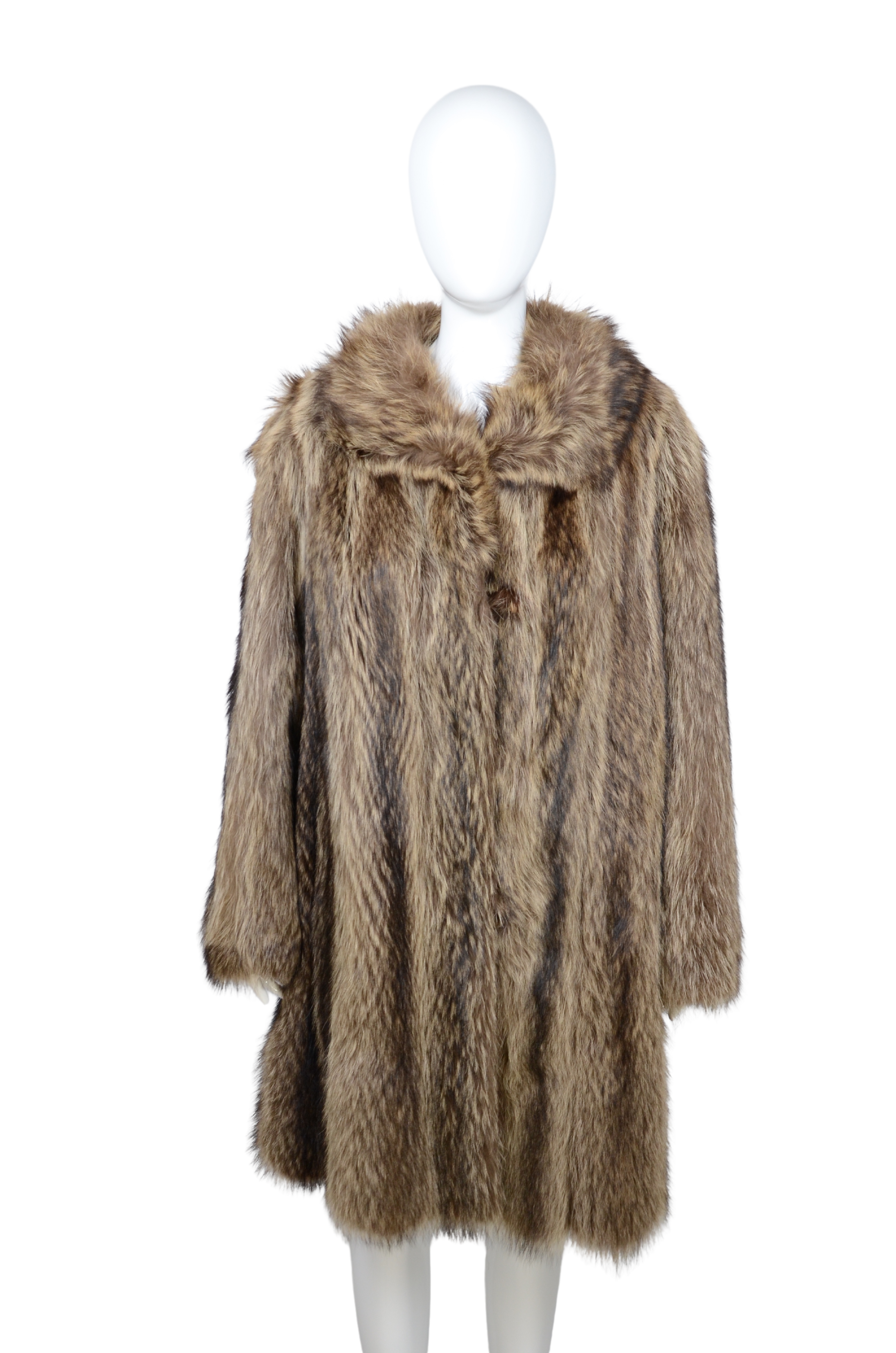 Brown Fox Fur Coat