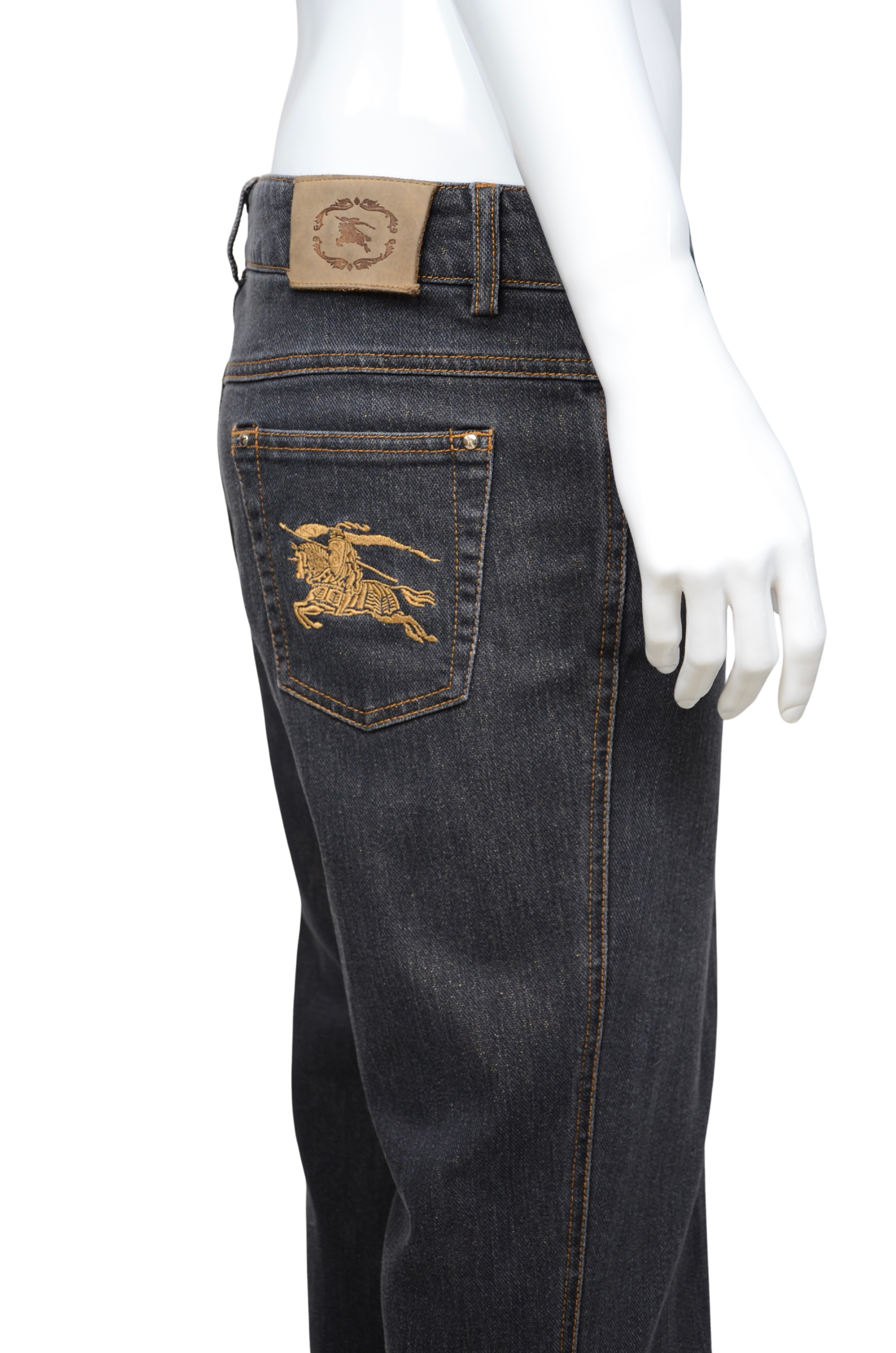 Burberry London Dark-Wash Glitter Jeans