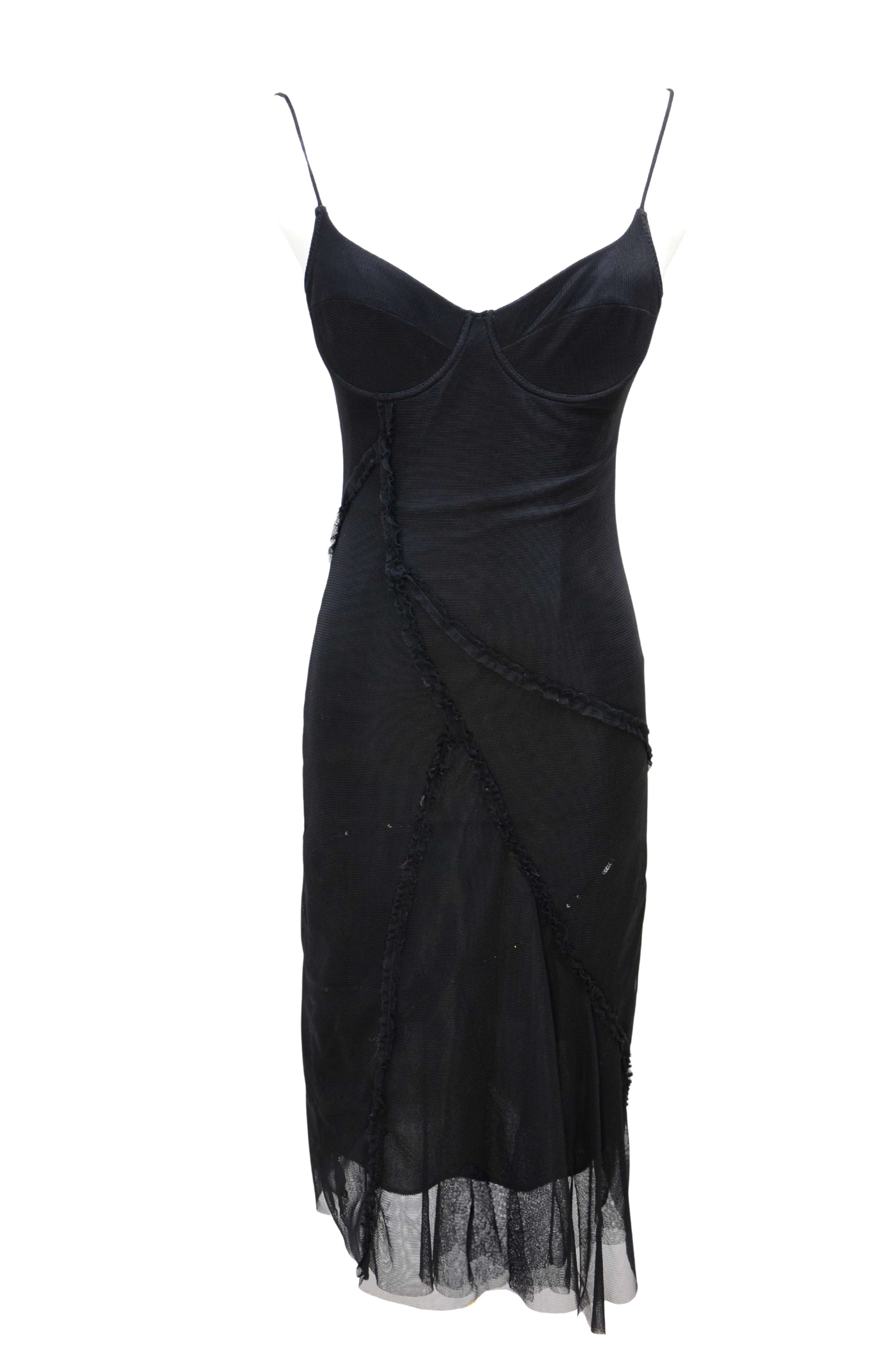 Versace Jeans Black Corset Dress
