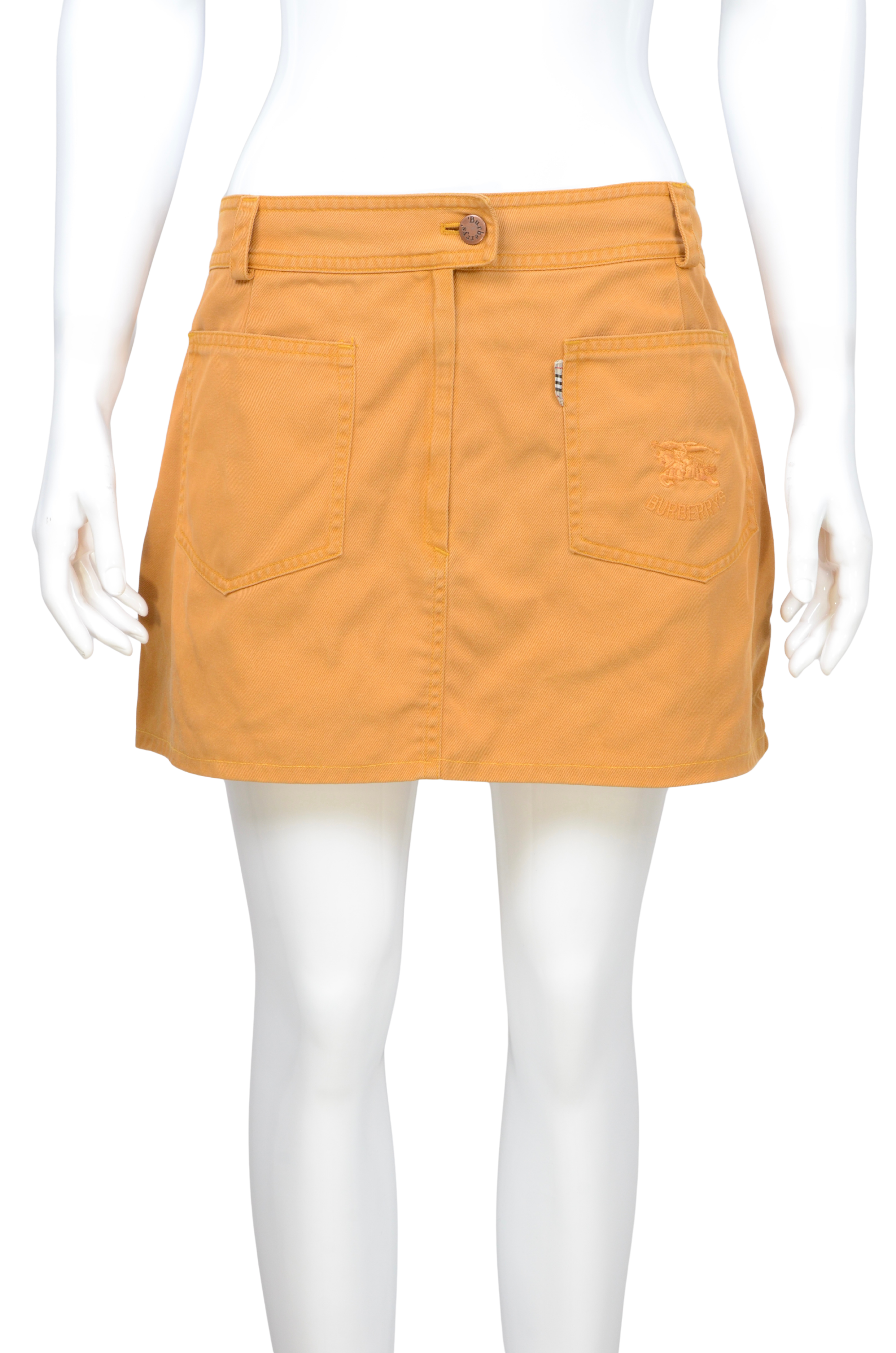 Burberrys Cotton Mini Skirt